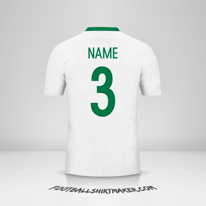 Jersey Nigeria 2016/17 Away -  name - 3