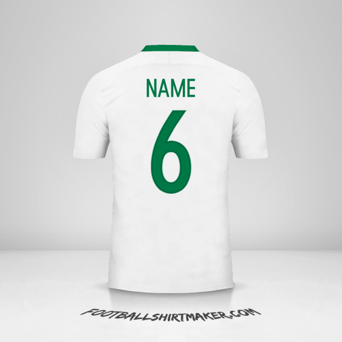Jersey Nigeria 2016/17 Away -  name - 6