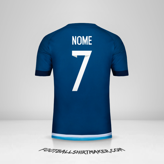 Maglia Argentina 2016 Seconda -  nome - 7