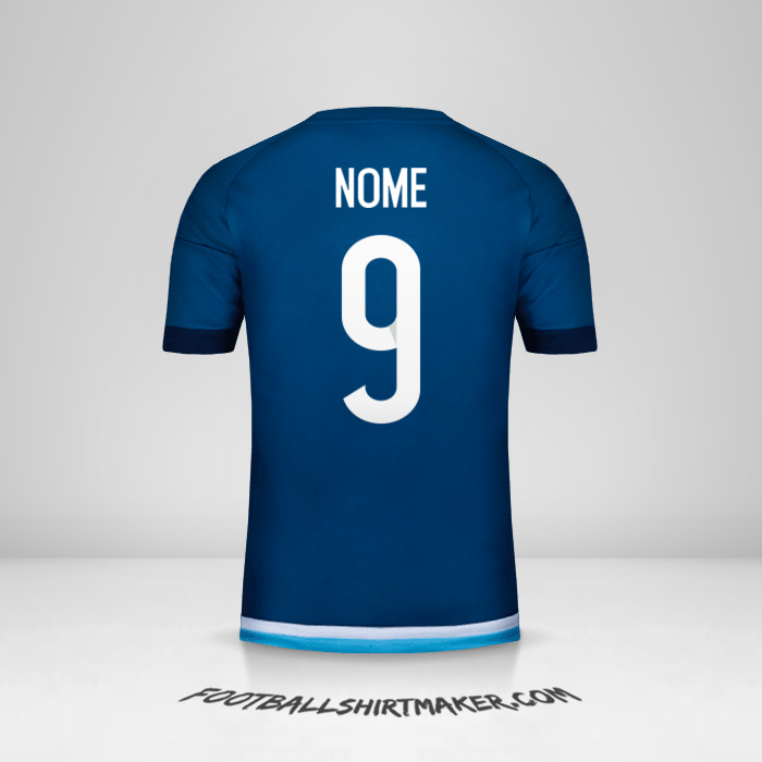 Camisa Argentina 2016 Alternativa -  nome - 9