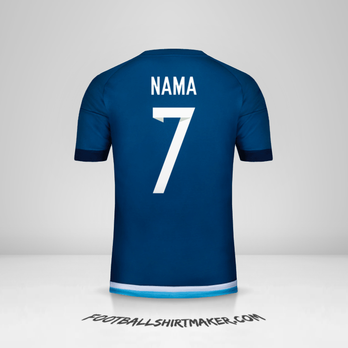 Jersey Argentina 2016 Alternatif -  nama - 7