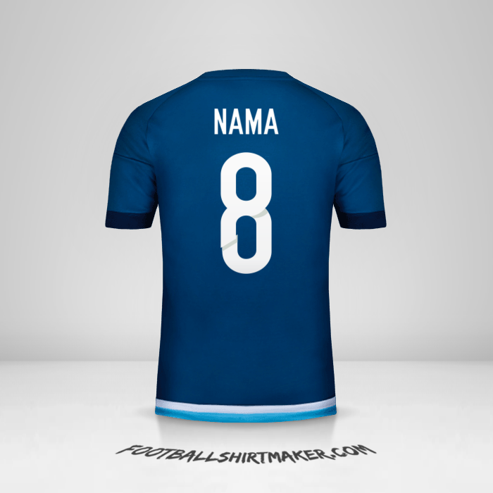 Jersey Argentina 2016 Alternatif -  nama - 8