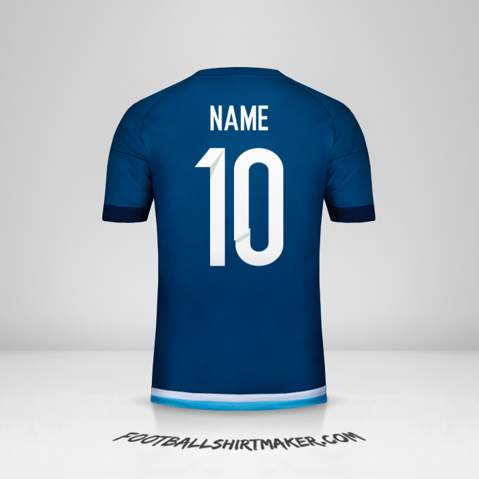 Jersey Argentina 2016 Away -  name - 10