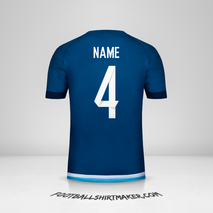 Trikot Argentinien 2016 Auswärts -  name - 4