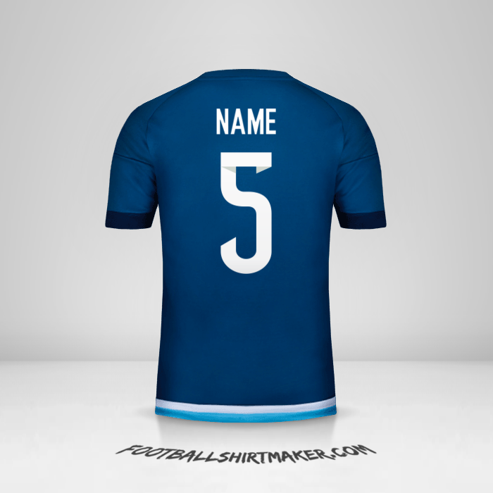 Trikot Argentinien 2016 Auswärts -  name - 5