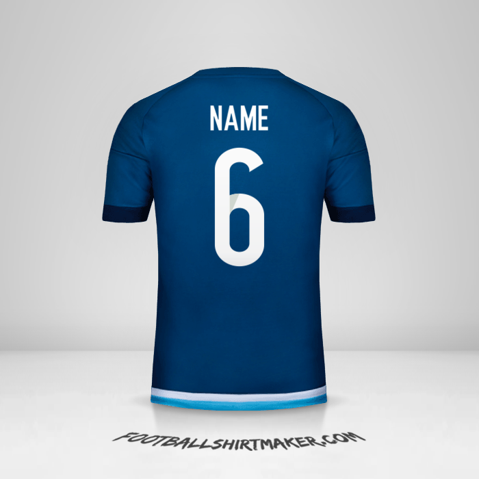 Shirt Argentina 2016 Away -  name - 6