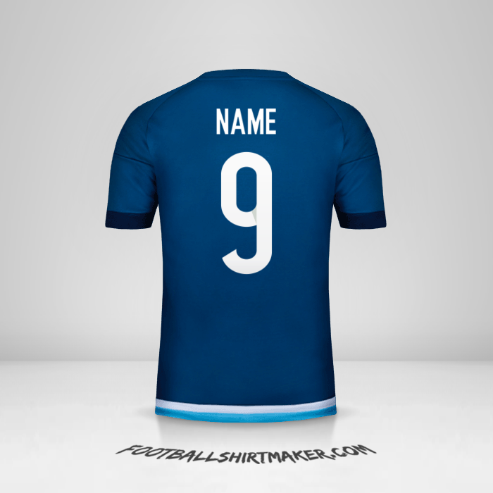 Shirt Argentina 2016 Away -  name - 9