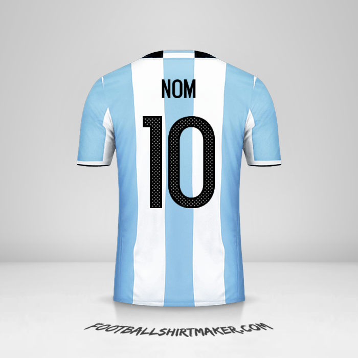 Maillot Argentine 2016 -  nom - 10