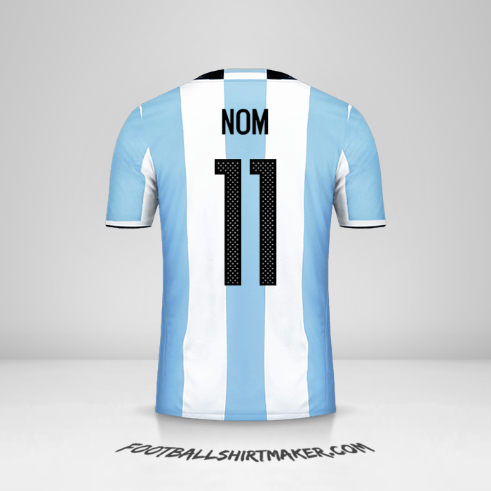 Maillot Argentine 2016 -  nom - 11