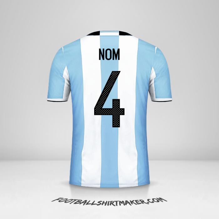 Maillot Argentine 2016 -  nom - 4
