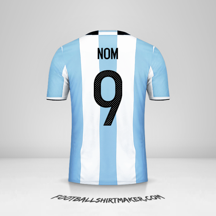 Maillot Argentine 2016 -  nom - 9