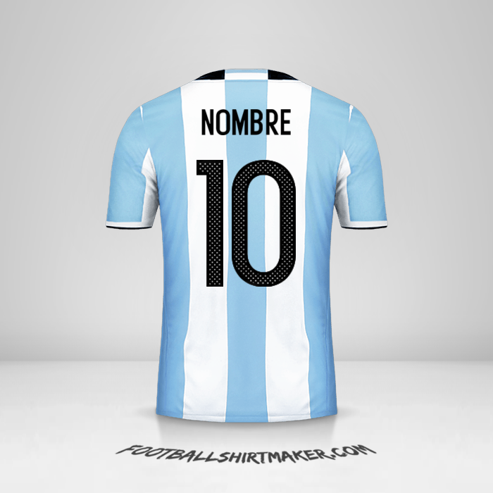 Jersey Argentina 2016 -  nombre - 10
