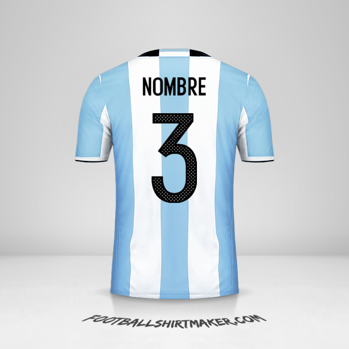 Camiseta Argentina 2016 -  nombre - 3