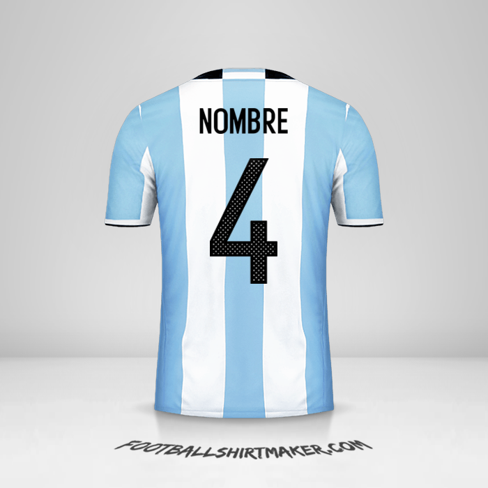 Camiseta Argentina 2016 -  nombre - 4