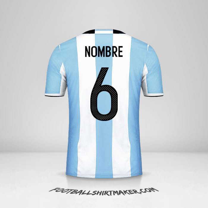 Jersey Argentina 2016 -  nombre - 6