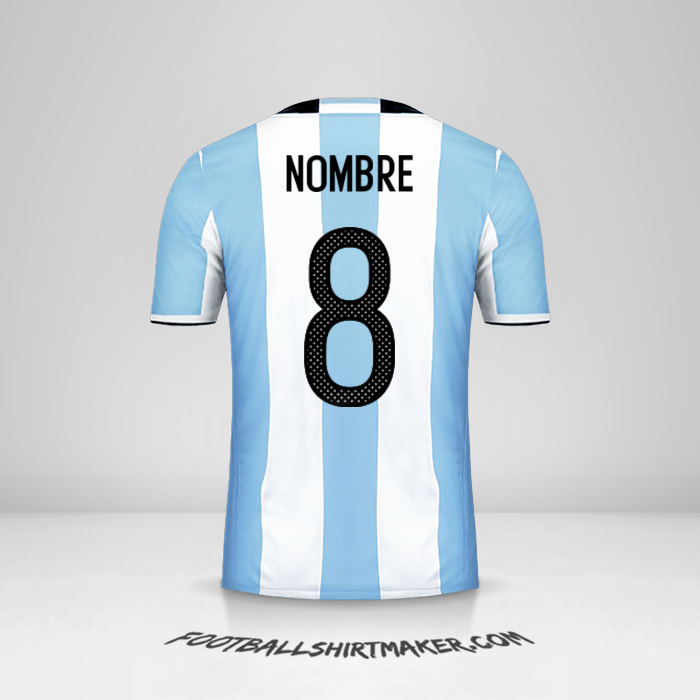 Camiseta Argentina 2016 -  nombre - 8