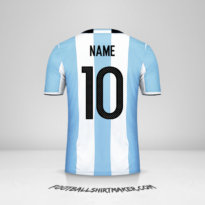 Shirt Argentina 2016 -  name - 10