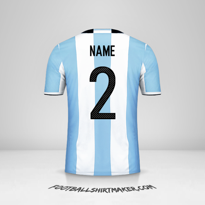 Jersey Argentina 2016 -  name - 2