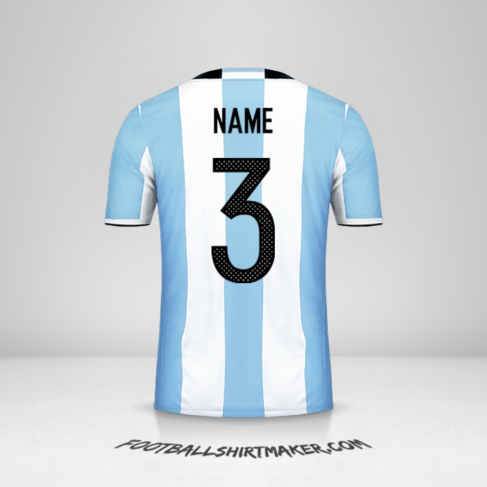 Shirt Argentina 2016 -  name - 3