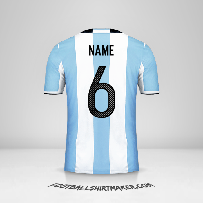 Shirt Argentina 2016 -  name - 6