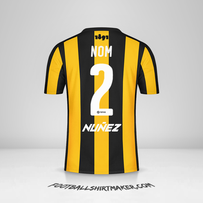 Maillot Peñarol 2016/17 -  nom - 2