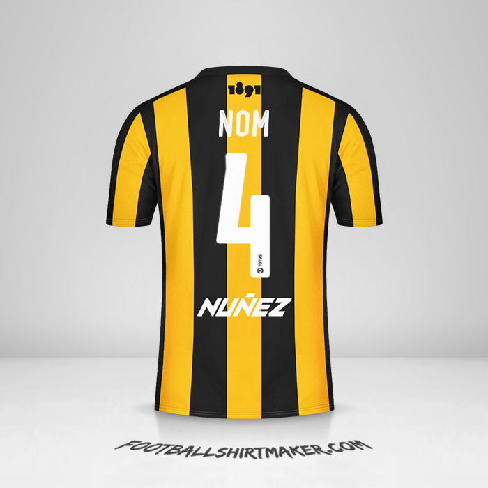 Maillot Peñarol 2016/17 -  nom - 4