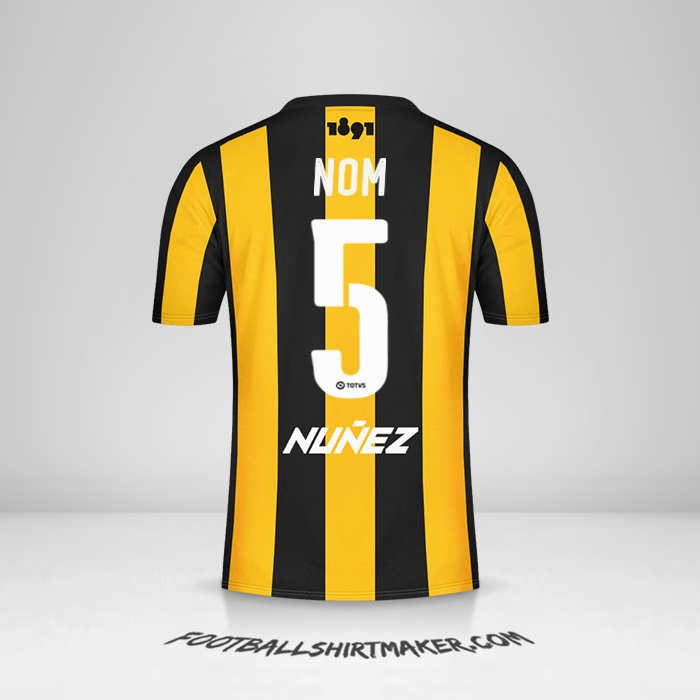 Maillot Peñarol 2016/17 -  nom - 5