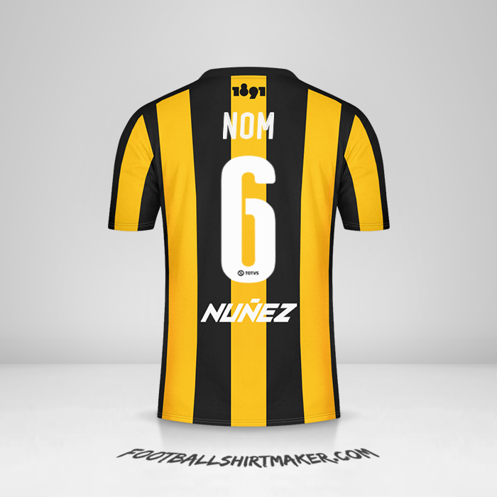 Maillot Peñarol 2016/17 -  nom - 6