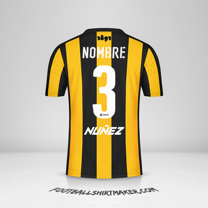 Camiseta Peñarol 2016/17 -  nombre - 3