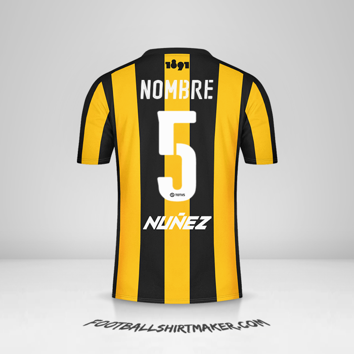 Camiseta Peñarol 2016/17 -  nombre - 5