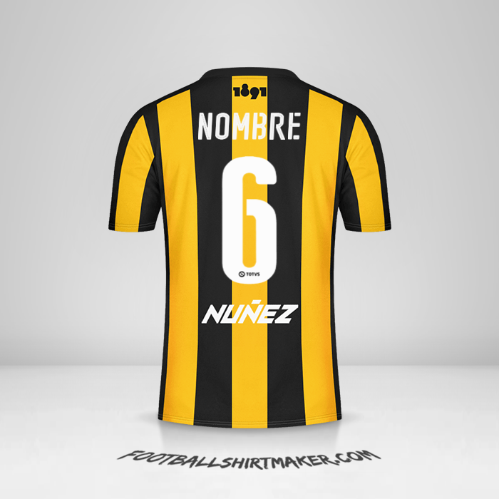 Jersey Peñarol 2016/17 -  nombre - 6