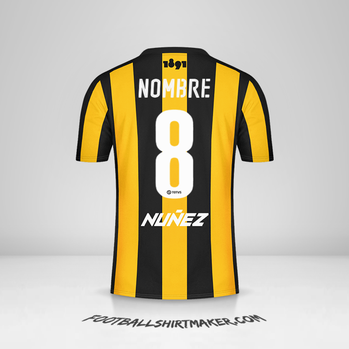 Jersey Peñarol 2016/17 -  nombre - 8
