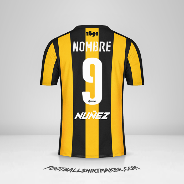 Jersey Peñarol 2016/17 -  nombre - 9