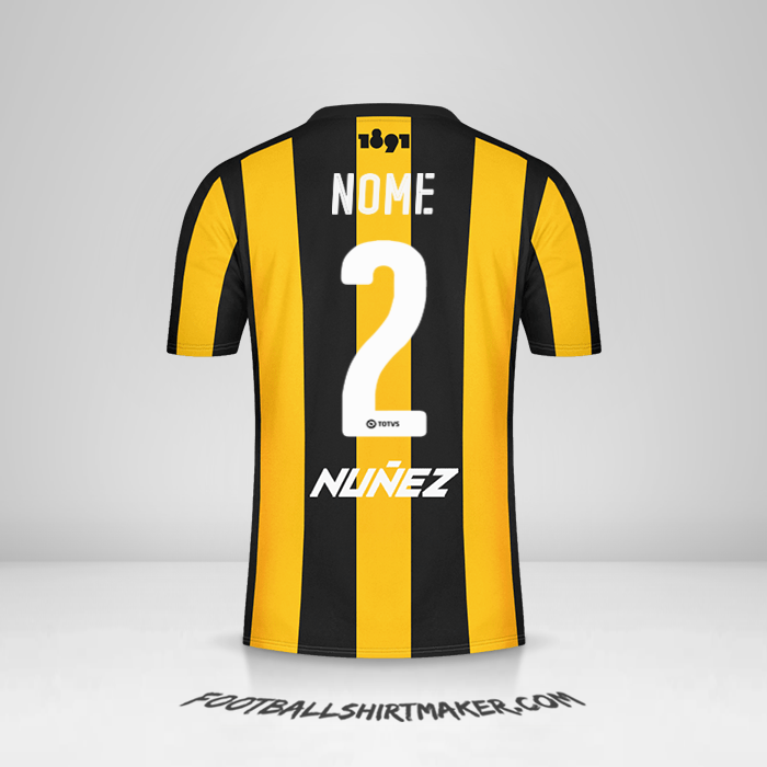 Camisa Peñarol 2016/17 -  nome - 2