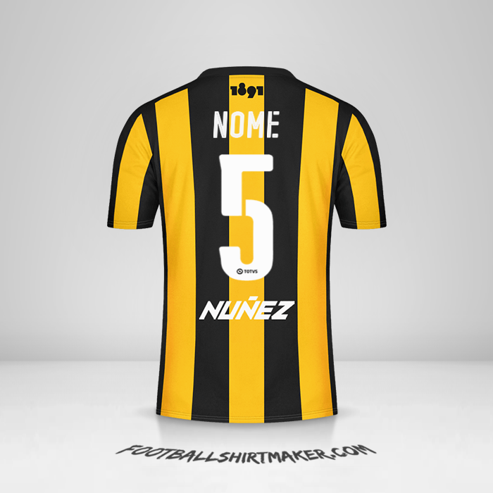 Camisola Peñarol 2016/17 -  nome - 5