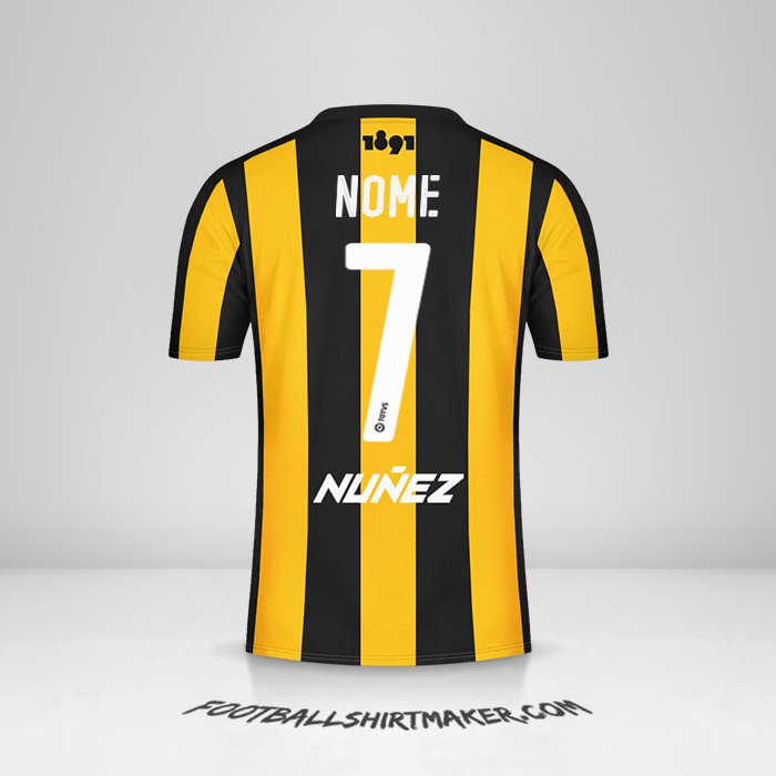 Camisola Peñarol 2016/17 -  nome - 7