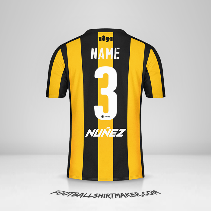 Shirt Peñarol 2016/17 -  name - 3