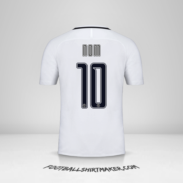 Maillot Paris Saint Germain Cup 2016/17 Troisième -  nom - 10
