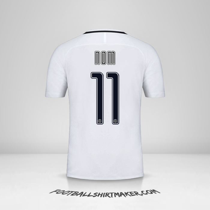Maillot Paris Saint Germain Cup 2016/17 Troisième -  nom - 11