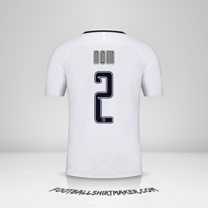 Maillot Paris Saint Germain Cup 2016/17 Troisième -  nom - 2