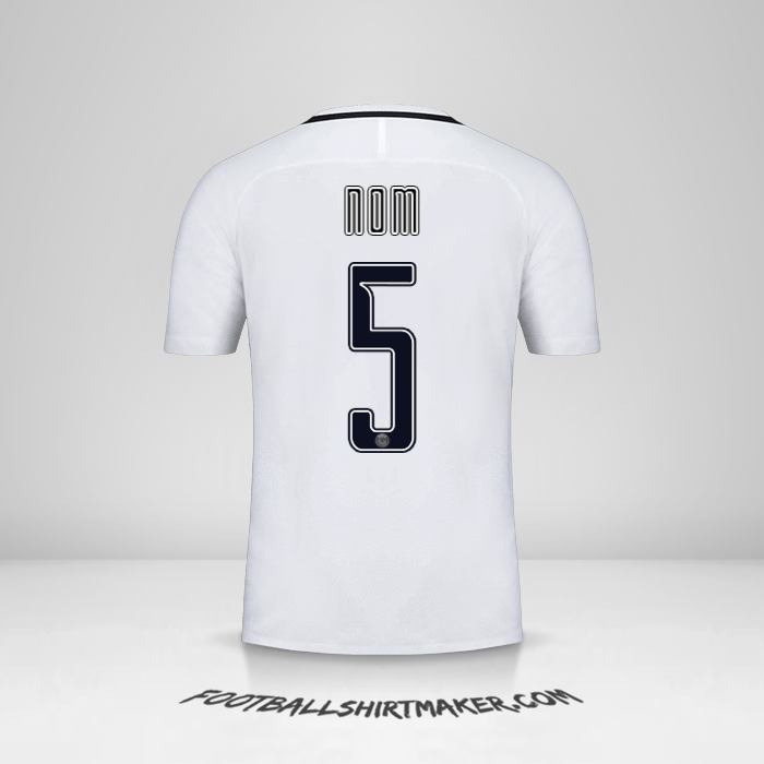 Maillot Paris Saint Germain Cup 2016/17 Troisième -  nom - 5