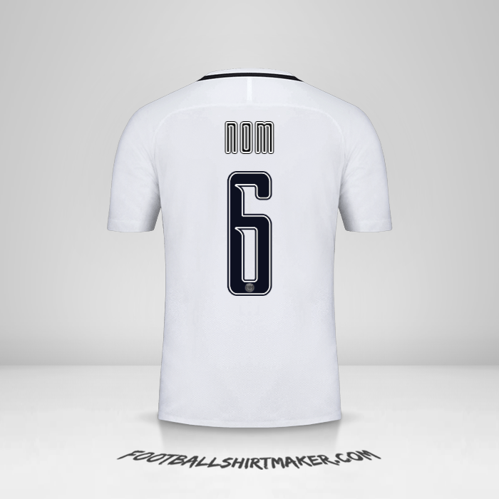 Maillot Paris Saint Germain Cup 2016/17 Troisième -  nom - 6