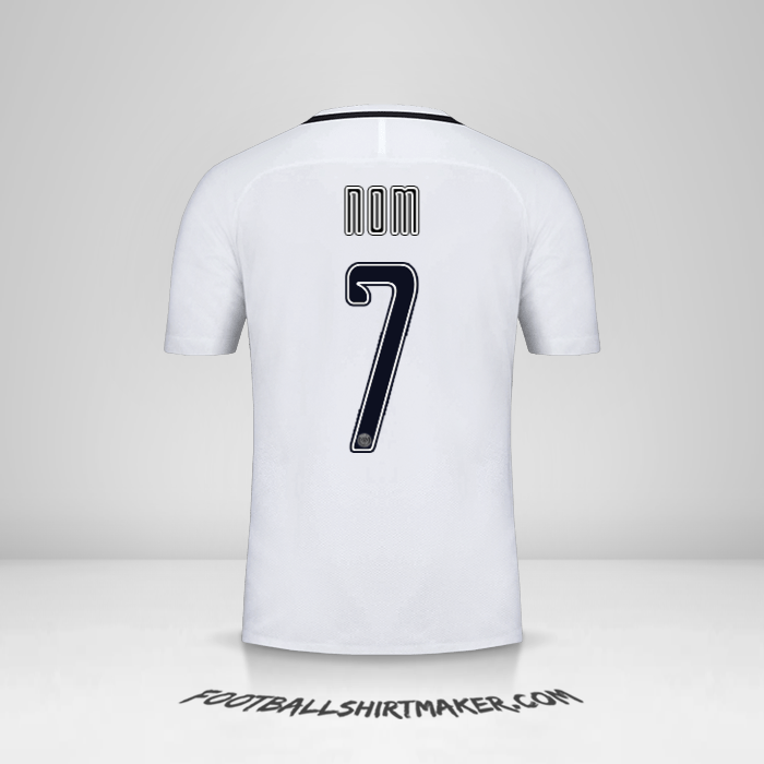 Maillot Paris Saint Germain Cup 2016/17 Troisième -  nom - 7