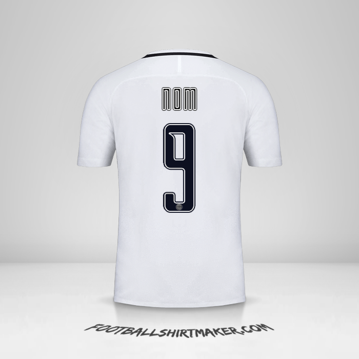 Maillot Paris Saint Germain Cup 2016/17 Troisième -  nom - 9