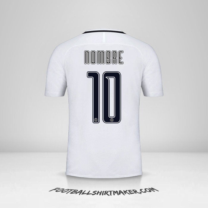 Jersey Paris Saint Germain Cup 2016/17 Tercera -  nombre - 10