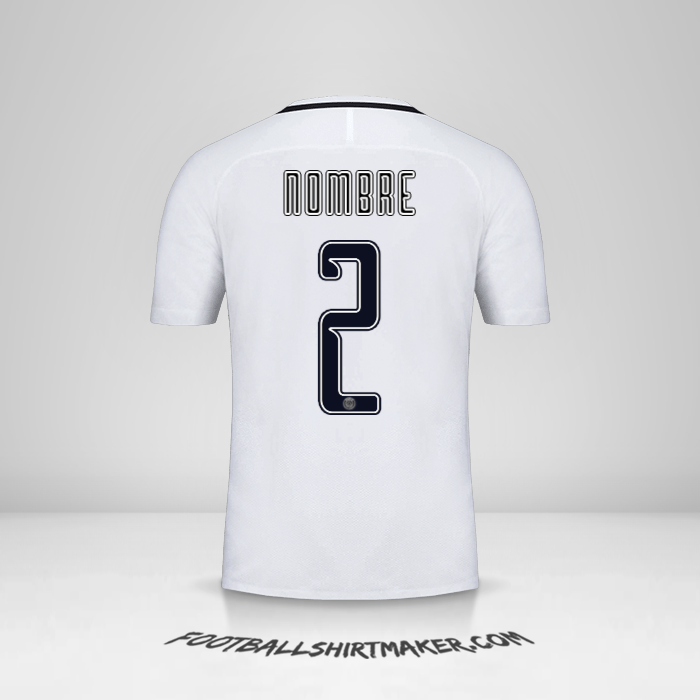 Jersey Paris Saint Germain Cup 2016/17 Tercera -  nombre - 2
