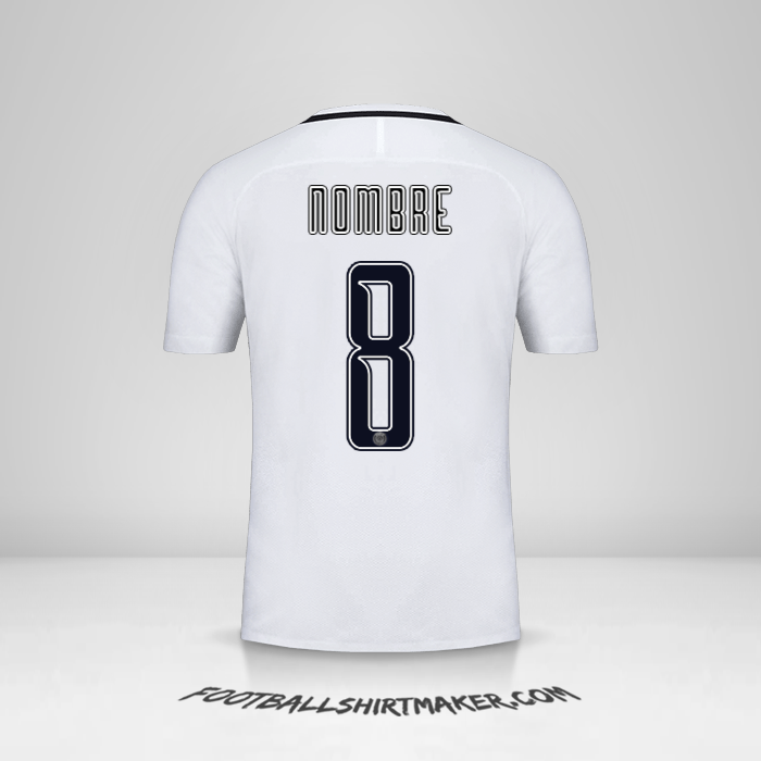 Jersey Paris Saint Germain Cup 2016/17 Tercera -  nombre - 8