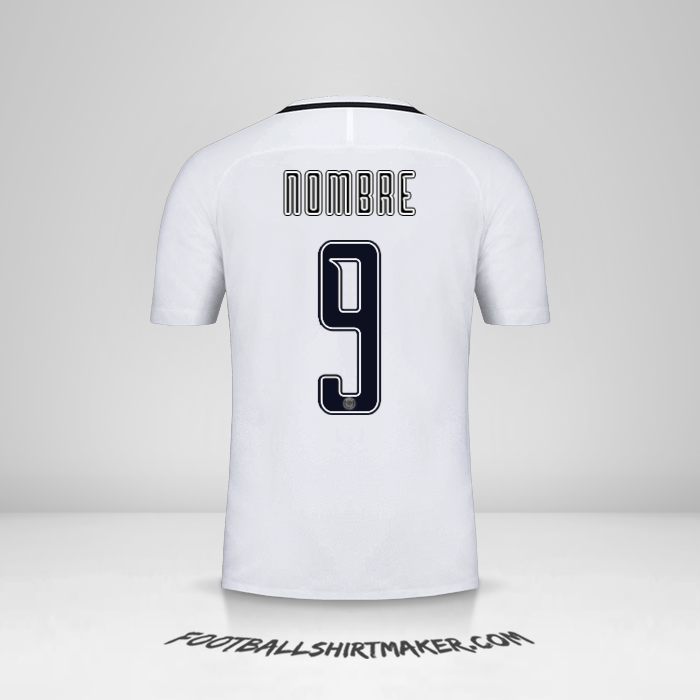 Jersey Paris Saint Germain Cup 2016/17 Tercera -  nombre - 9