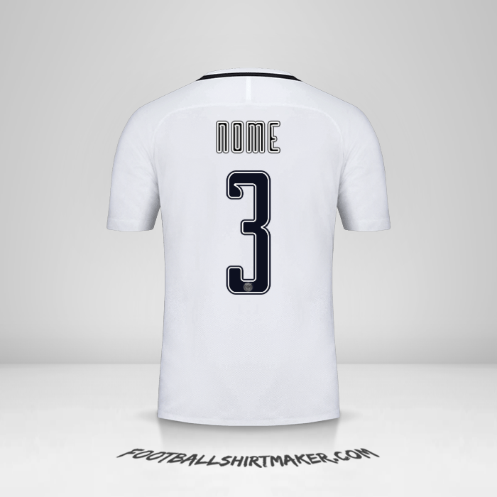 Camisola Paris Saint Germain Cup 2016/17 Terceira -  nome - 3