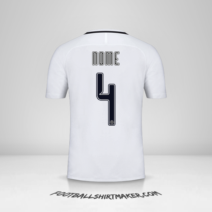 Camisola Paris Saint Germain Cup 2016/17 Terceira -  nome - 4
